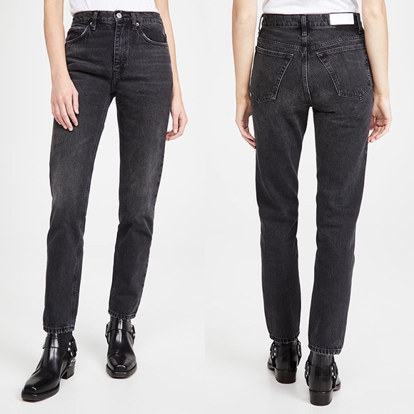 Re/Done 70S Straight In "Broken In Black" Wash - Picture 9 of 10